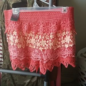 Crochet shorts